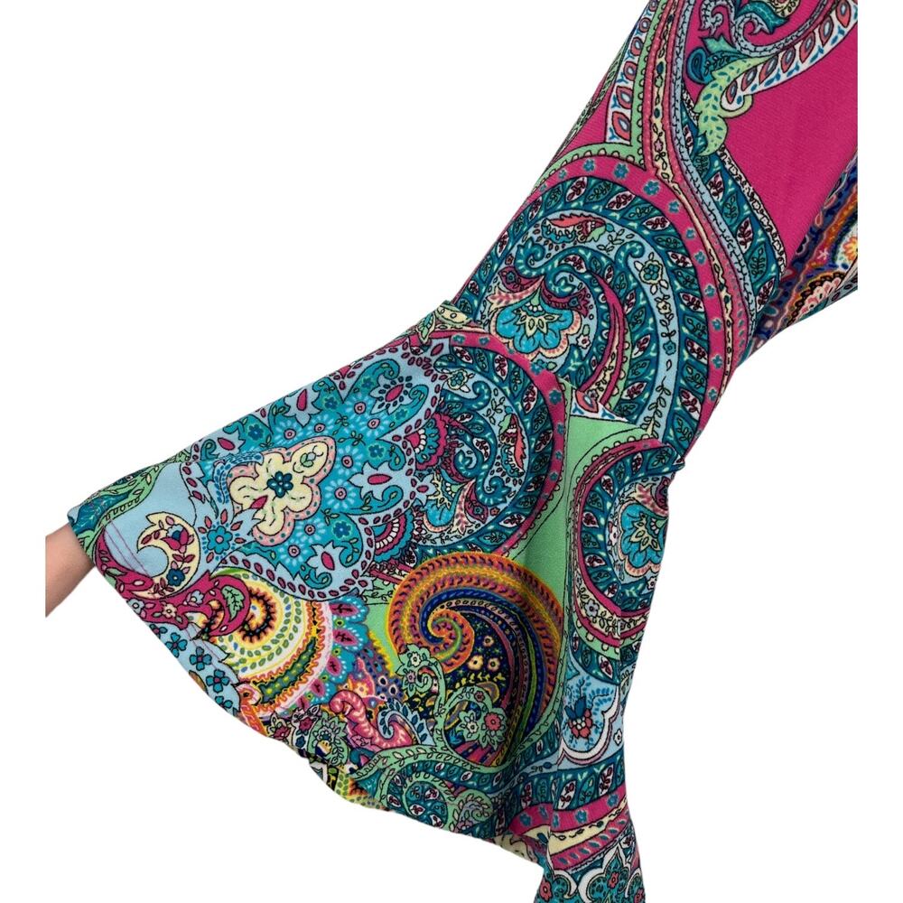 Tommy Hilfiger dress Multicolor bold jaipur paisley size 2 - Picture 2 of 7
